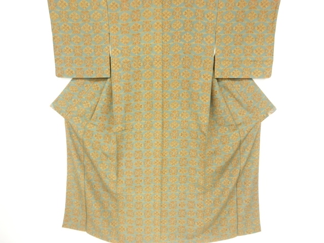 抽象花模様小紋着物